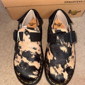 Dr. Martens Kids Black and Cream Dress Shoes